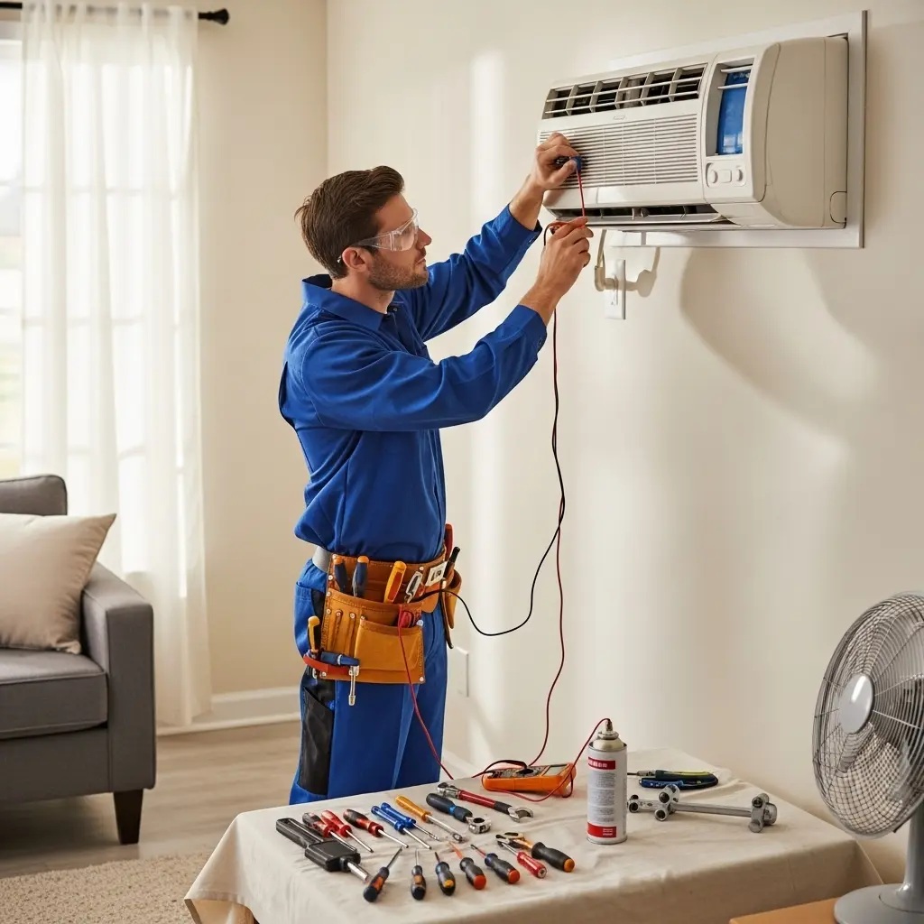 Akyurt Termodinamik Termodinamik klima gaz dolumu ve bakım – Enerji verimliliği artırıldı. - Teknik servis örneği
